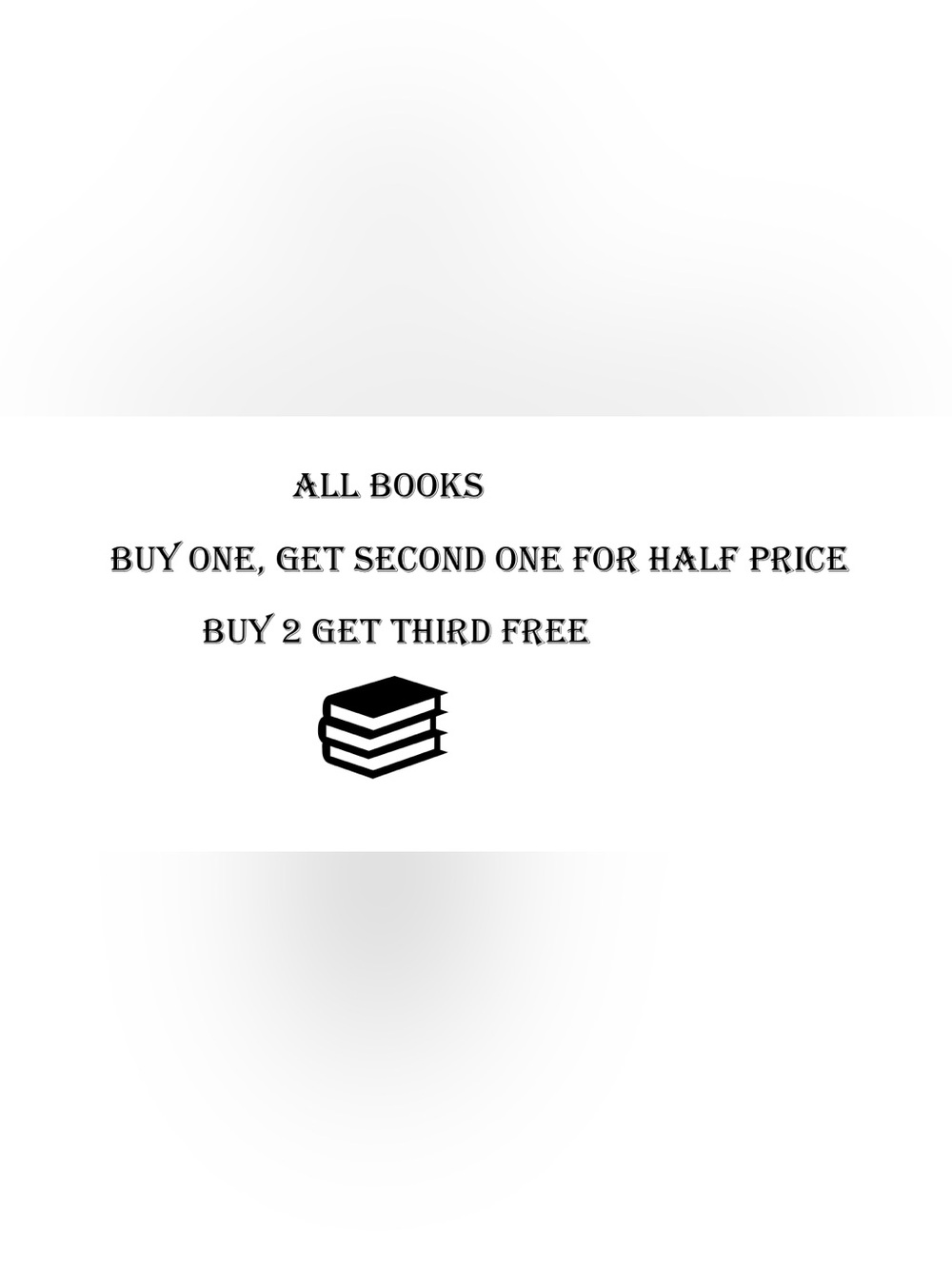SATURDAY SAVINGS ON ALL BOOKS